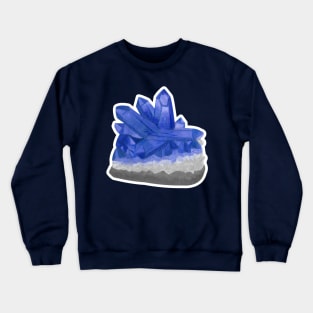 Blue Sapphire Birthstone Raw Crystal Crewneck Sweatshirt